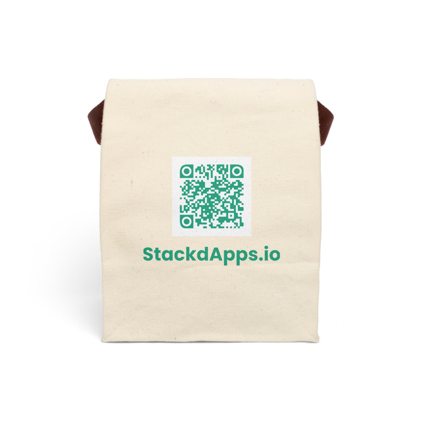 Canvas Lunch Bag With Strap